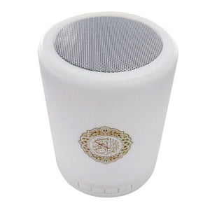 Open image in slideshow, USB Home Colorful Small LED Lamp FM Radio Remote Control Touch Wireless Quran Gift MP3 Adjustable Portable Bluetooth Speaker
